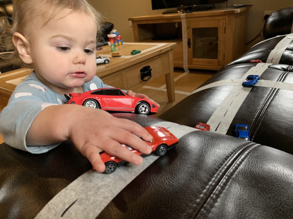 DIY Tape Road for your Car Obsessed Child [Activity Sticks Activity] - I  love My Kids Blog